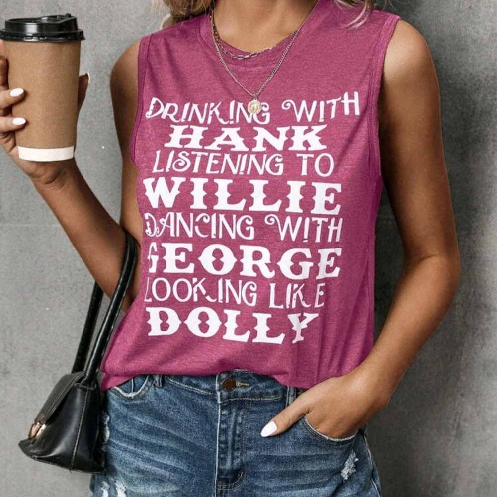 NWT Purple and White Country Graphic Tee